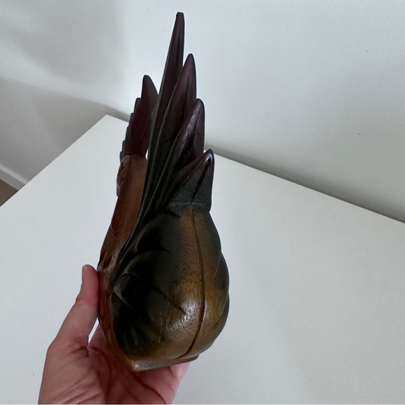 Solid Wood Folk Primitive Rustic Country Cottage Rooster - Picture 4 of 8